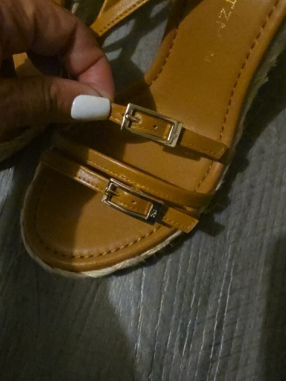 Stuart Weitzman Georgie Espadrille Wedge Sandals Size 6.5 - Picture 5 of 8